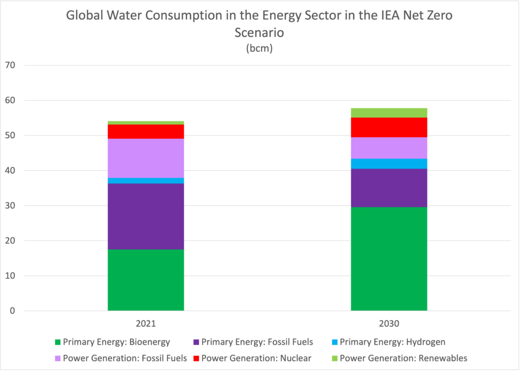 109 water demand in the net zero scenario